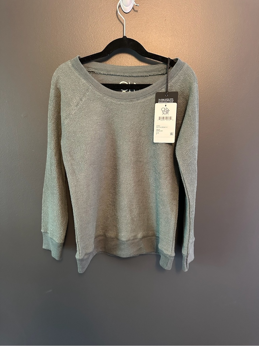 Boys CHASER Crewneck Sweater - Sage Green